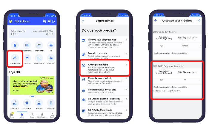 antecipação fgts banco do brasil