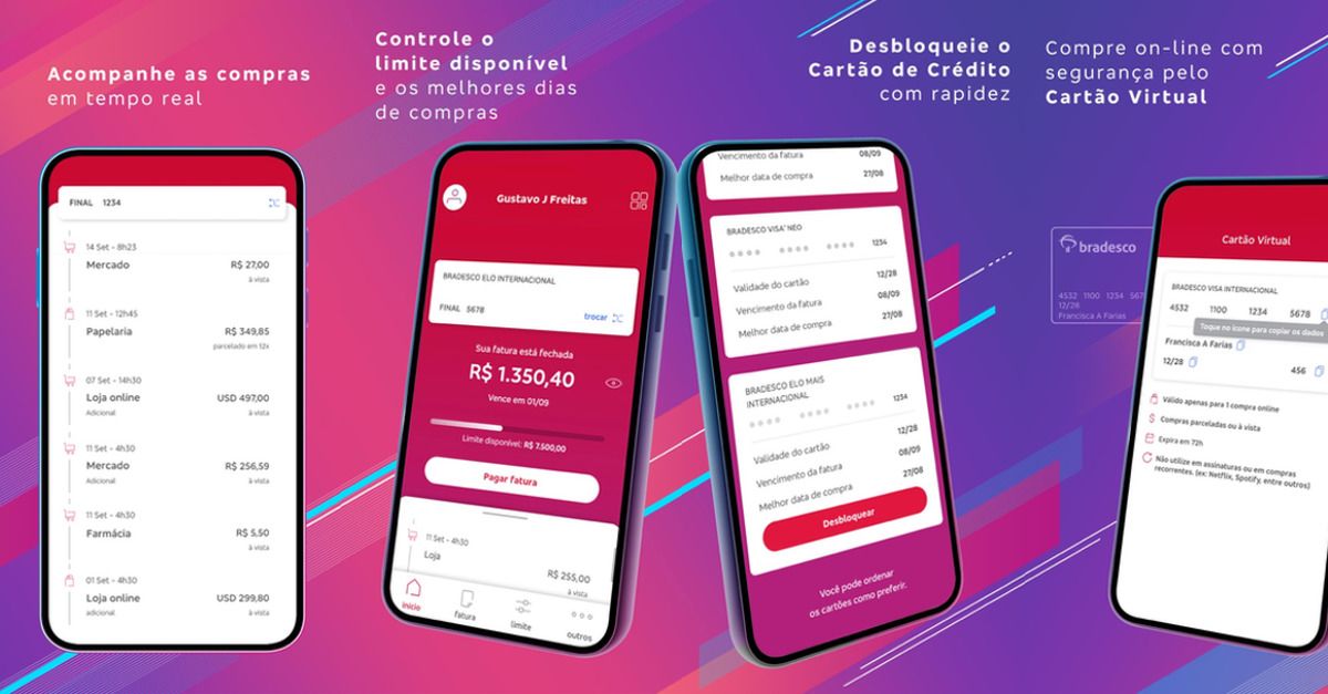app bradesco cartões