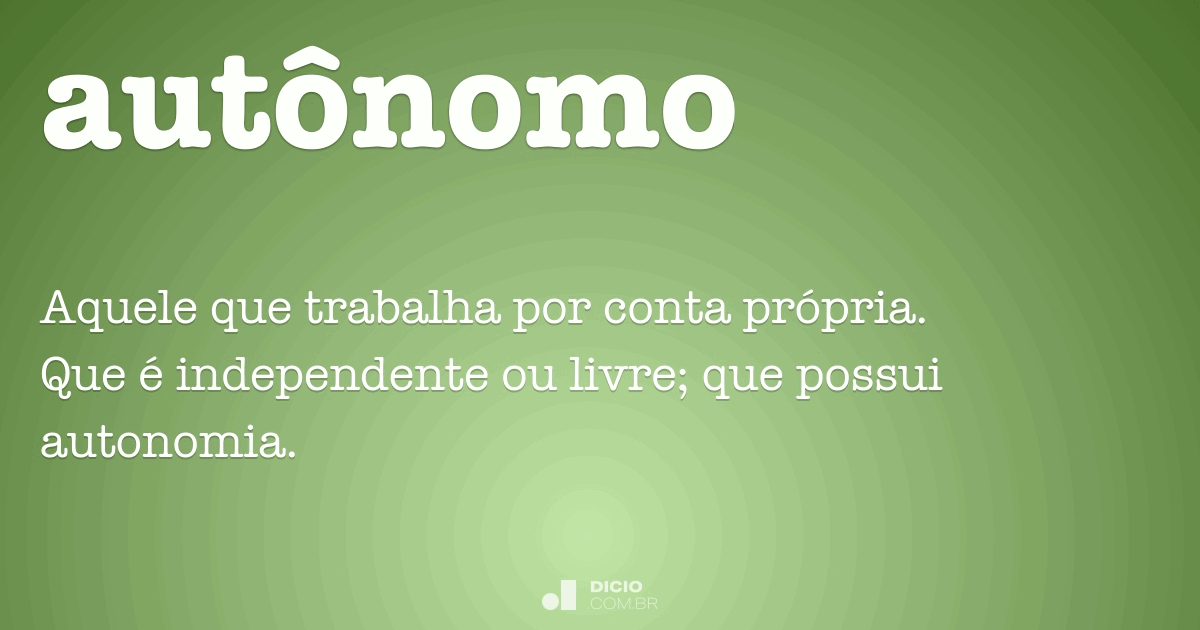 trabalhador autônomo