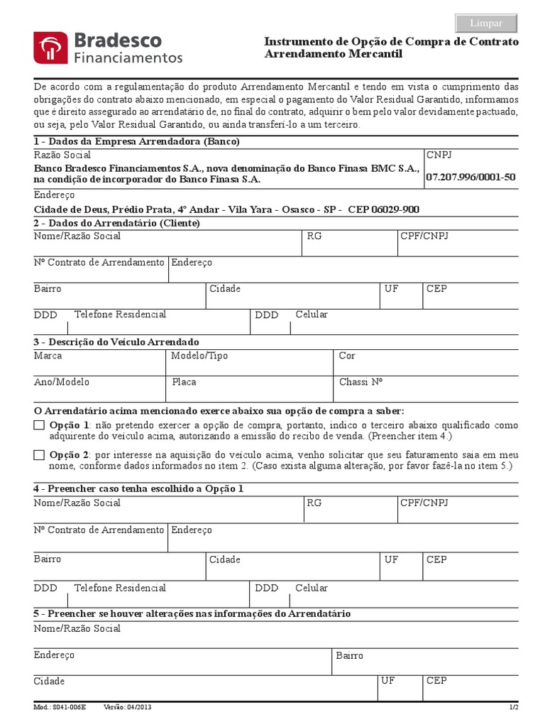 como evitar problemas com contrato Bradesco Leasing