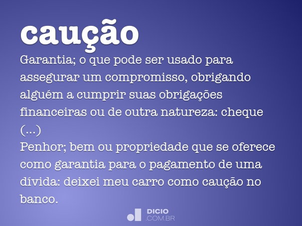 caução aluguel