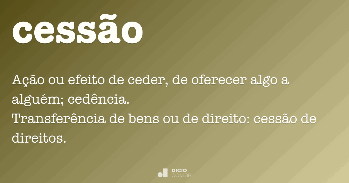 cessão