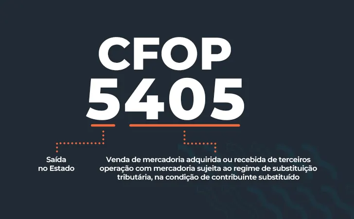 cfop 5405 simples nacional