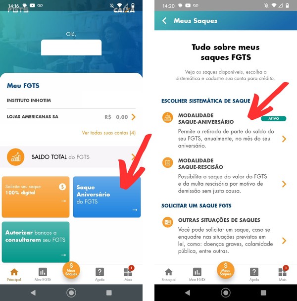 melhores bancos para antecipar fgts