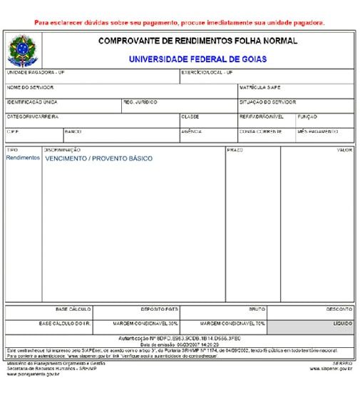 contracheque servidor público
