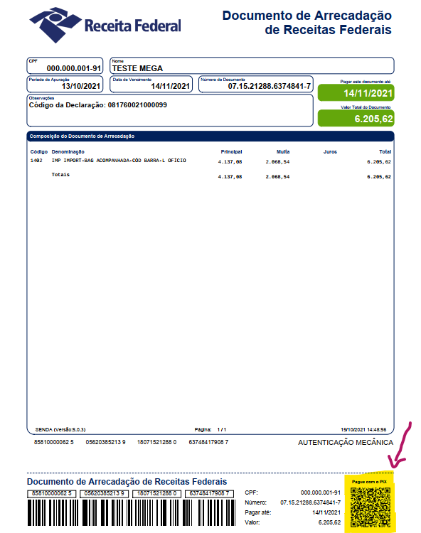 emitir darf online
