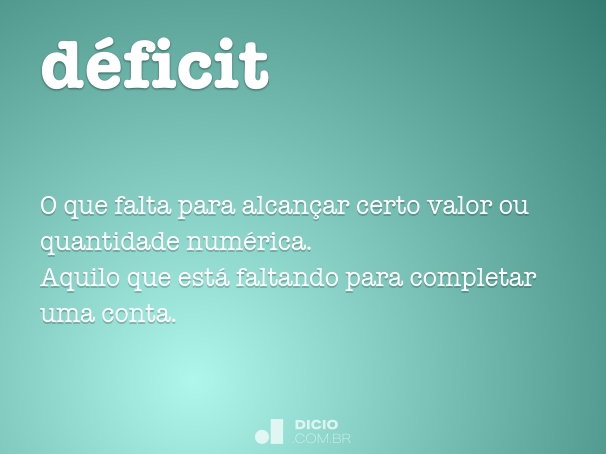 o que é déficit público