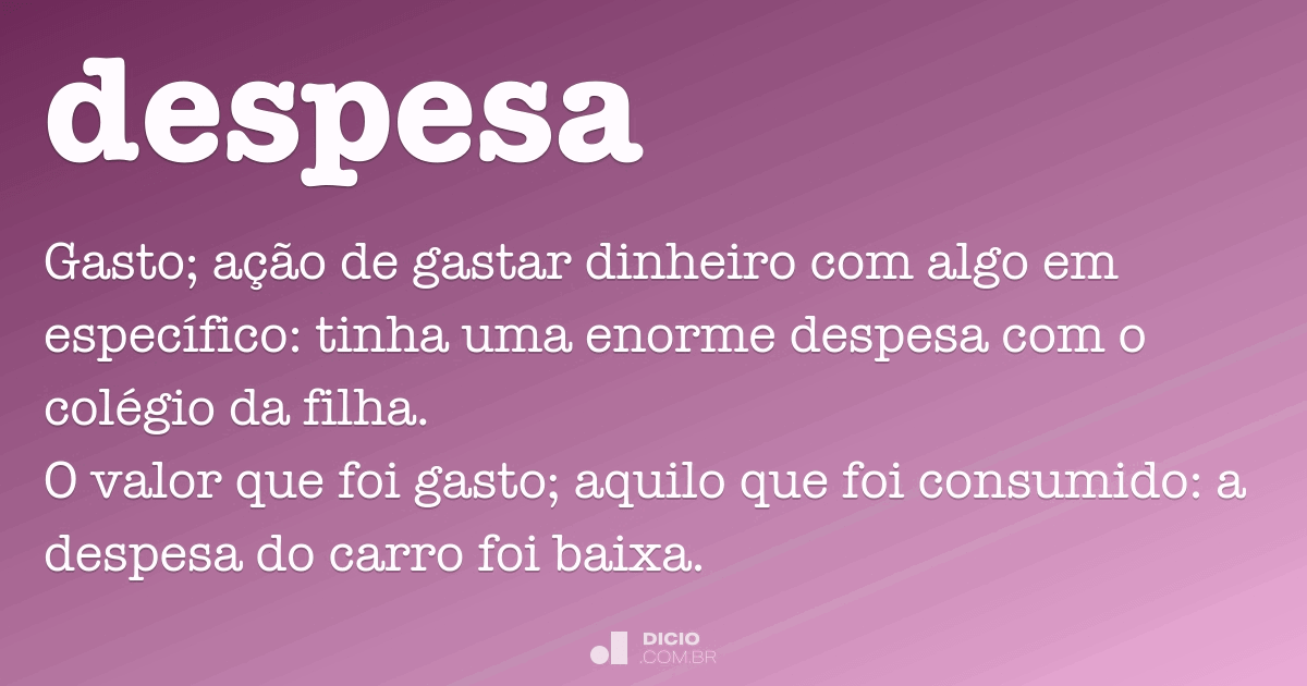 despesa fixa e variável
