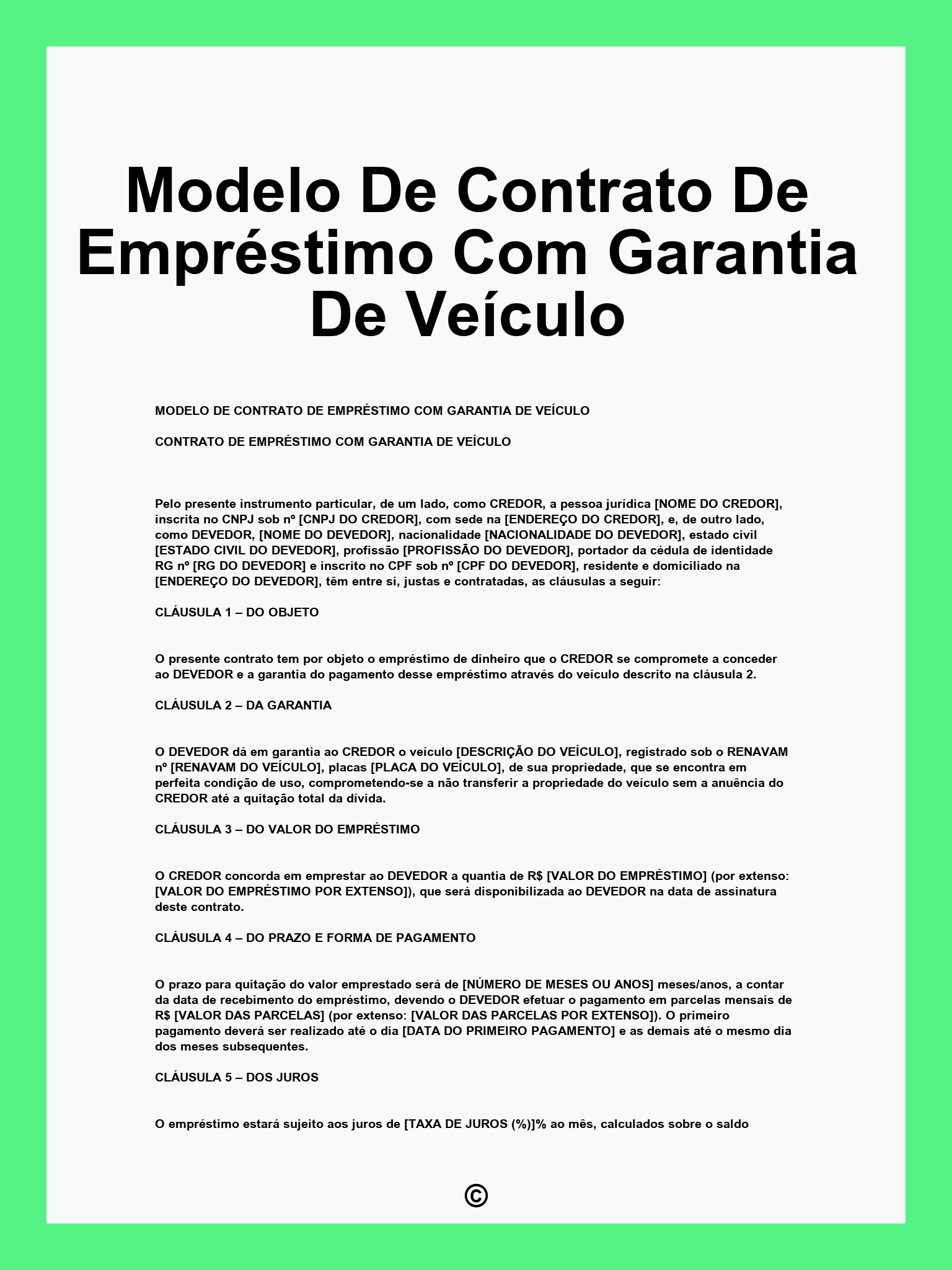 empréstimo com garantia de veículo