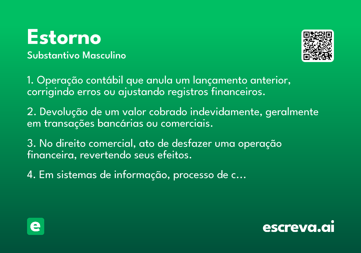 como pedir estorno
