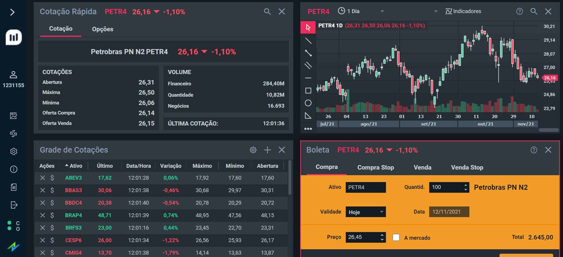 Ferramenta de investimento