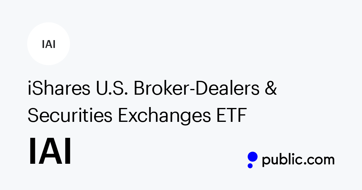 ISHARES US BROKERDEALER & SECURITIES EXCHANGES ETF USBROKERD SE DRE BIAI