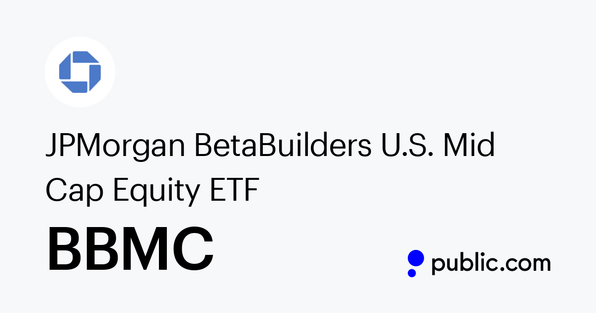 JPMORGAN BETABUILDERS US MID CAP EQUITY ETF JP BTB RETUR DRE BMCE