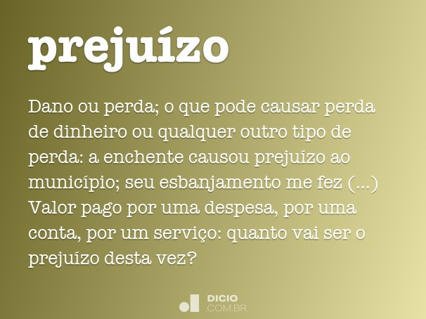 o que é prejuízo financeiro