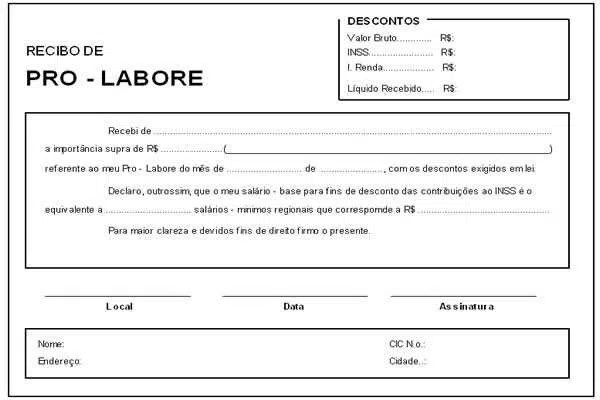 o que é pró-labore
