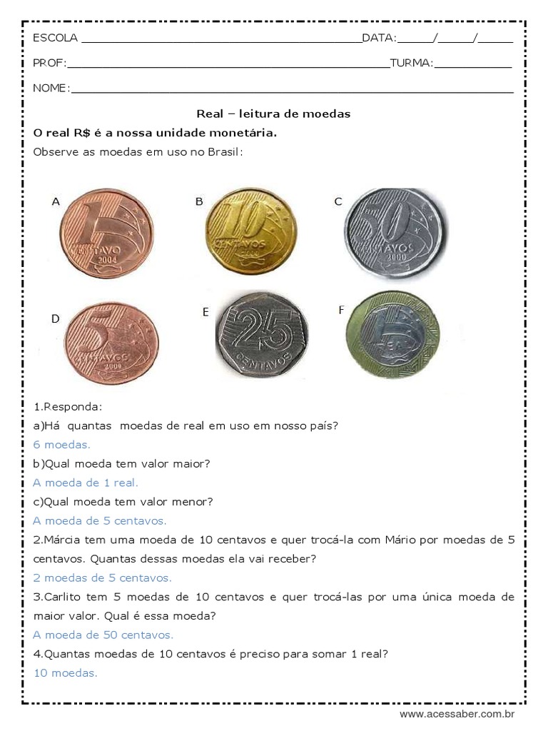 quantos centavos tem um real