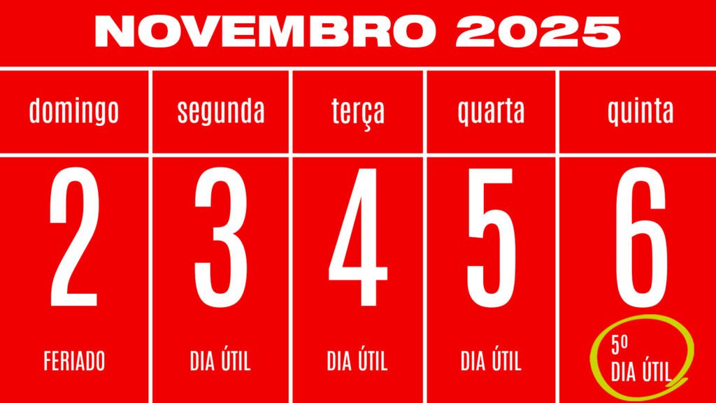 quinto dia útil novembro 2026