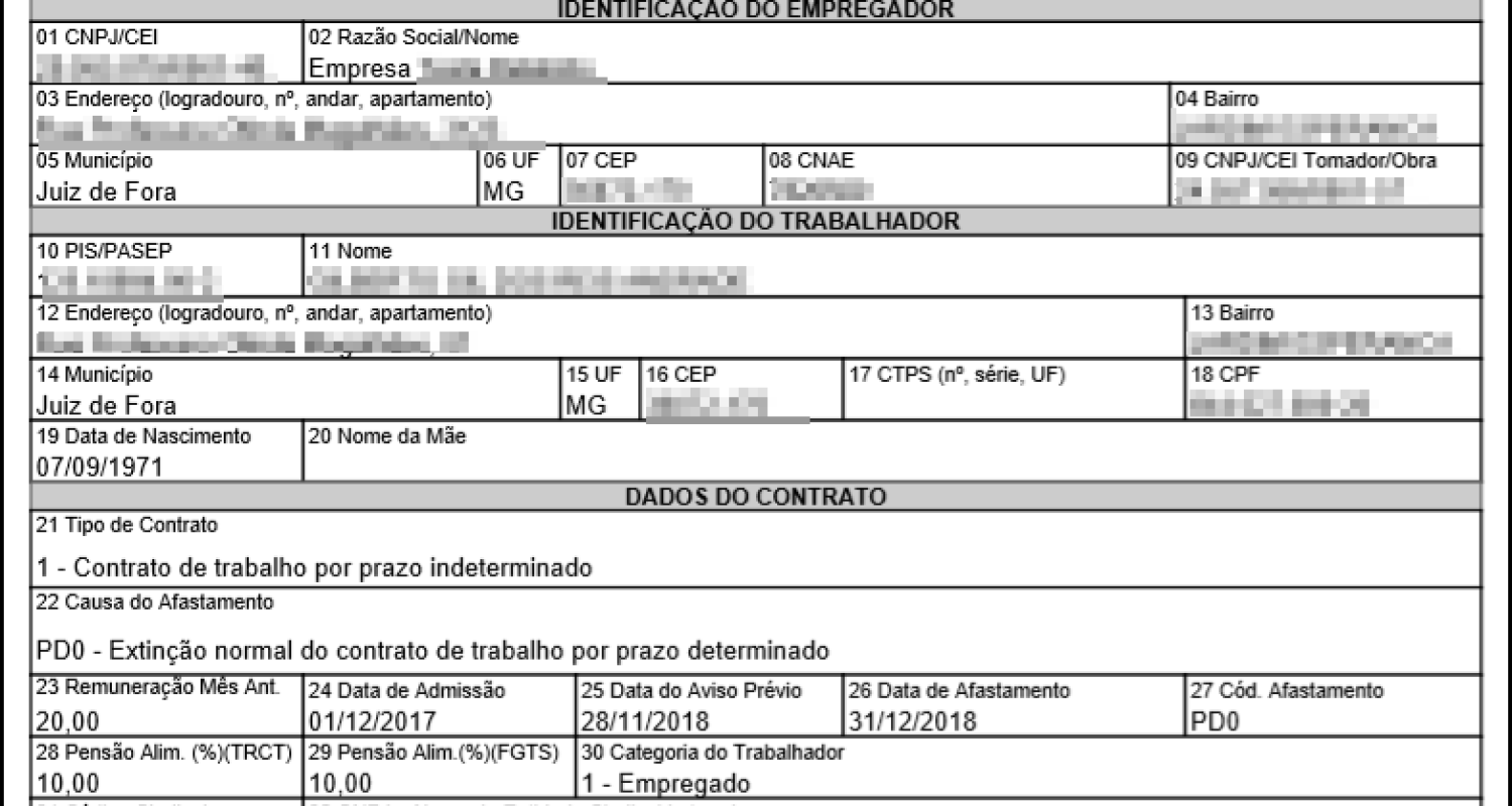 cálculo de rescisão CLT