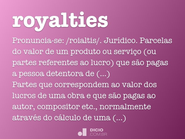 tipos de royalties