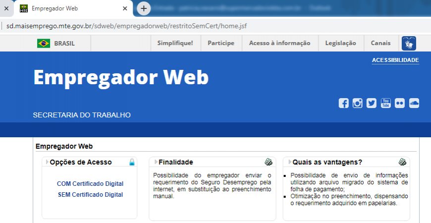 seguro desemprego certificado digital