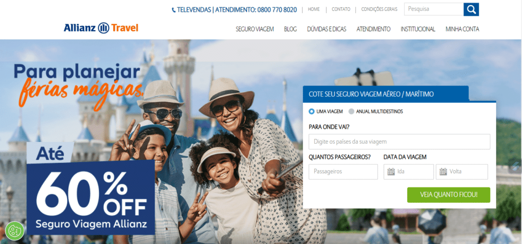 seguro viagem allianz
