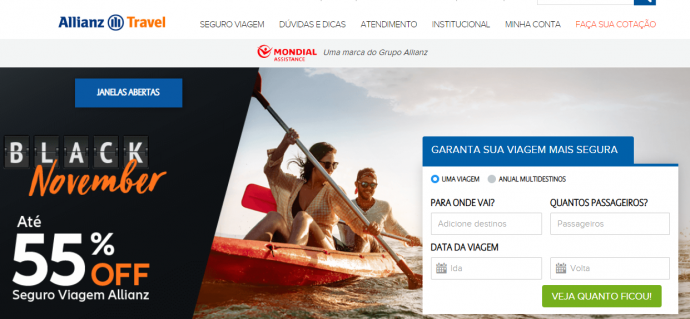 erros ao contratar seguro viagem allianz