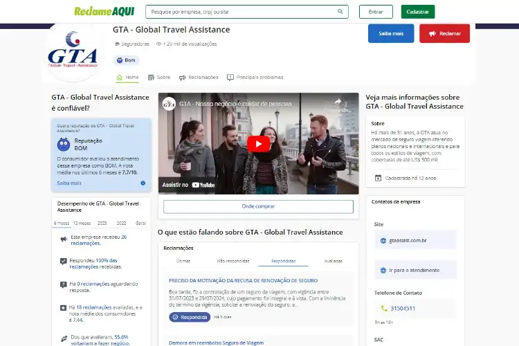 melhores destinos para usar seguro viagem gta
