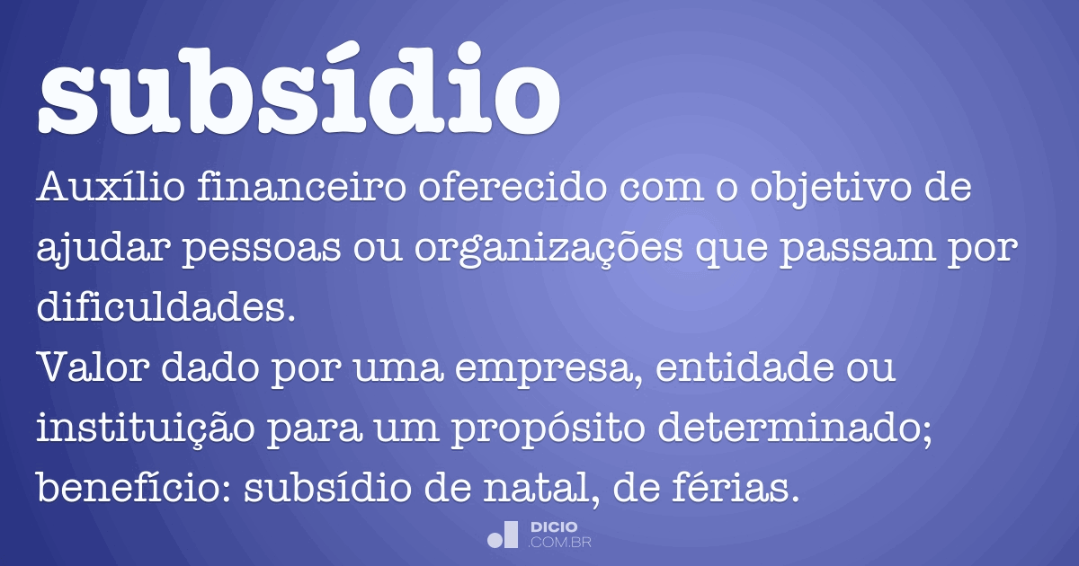subsídio habitacional