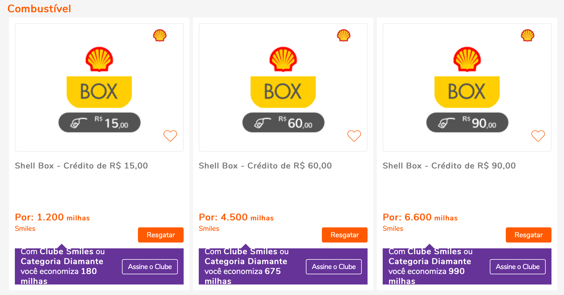 trocar milhas por produtos