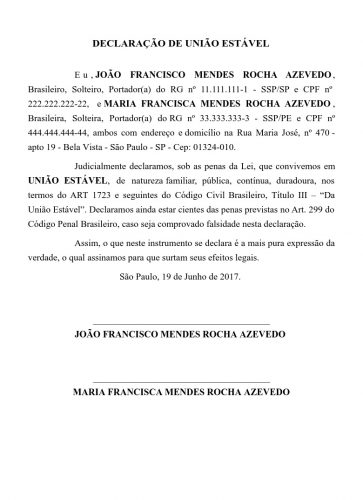 erros comuns ao declarar união estável para plano de saúde