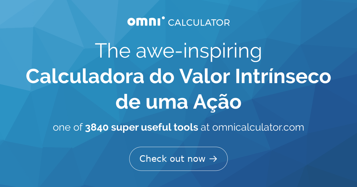 valor intrínseco de uma ação